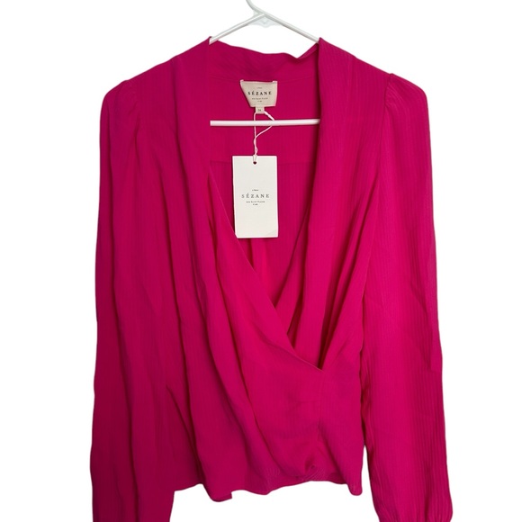 Sézane Abelia Bright Pink size 34 - READ - Picture 3 of 8